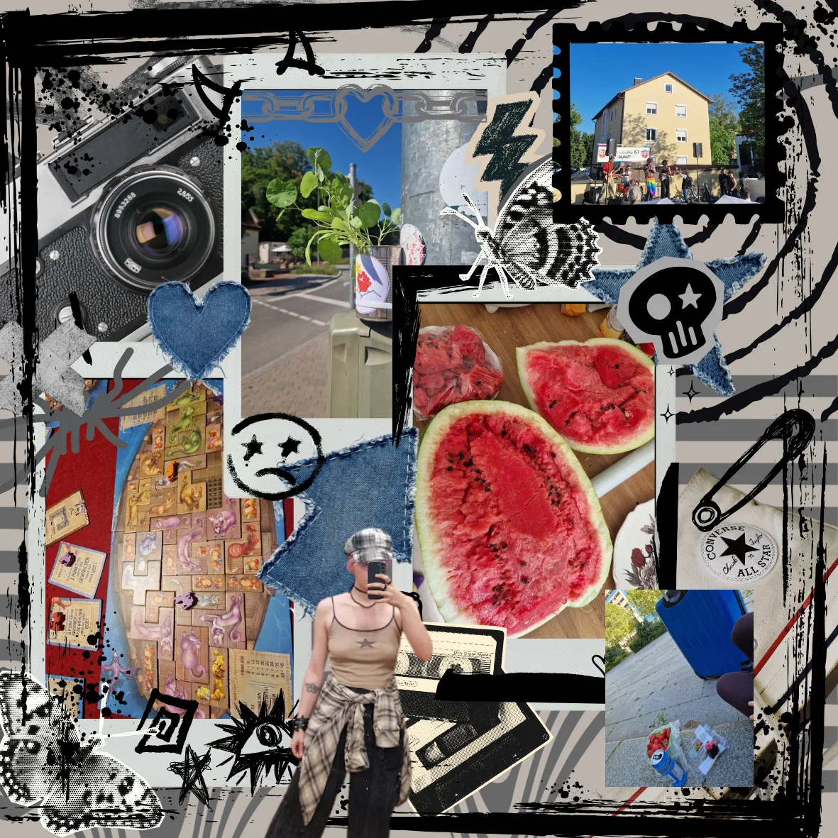 Berlin city life collage